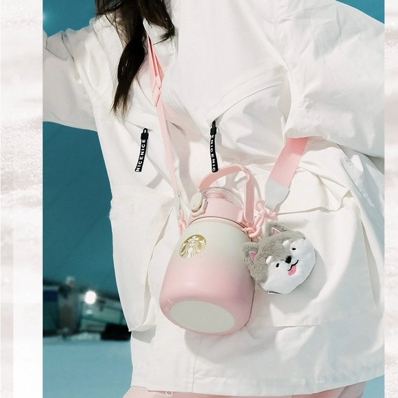 Brand New Starbucks Cold Cup with Straps Pink Christmas Gift - Picture 4 of 6